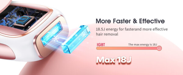 IPL Hair Removal Laser – ICE Cooling, 999900 Flashes, 5 Levels, Permanent & Full-Body - Image 10