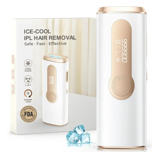 IPL Hair Removal Laser – ICE Cooling, 999900 Flashes, 3-in-1, Painless & Permanent - Image 7